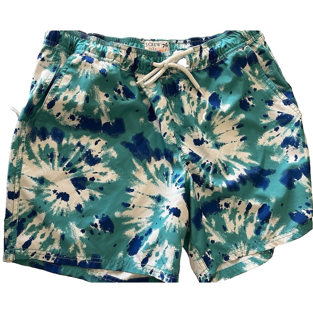 Men's J Crew Flex Swimwear Swim Trunks Size  M 32 Waist, 6” Inseam NO LINING